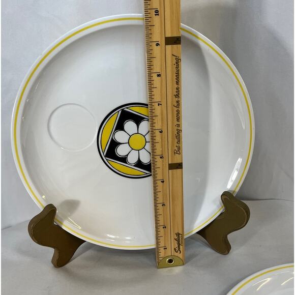 Within by MIKASA Cera-Stone Snack Lunch Plate Japan VTG Jonas Roberts Set of 4 - Picture 3 of 5